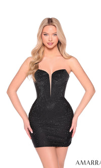 Black Amarra Short Party Dress 89019