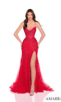 Red Amarra Long Formal Dress 89022