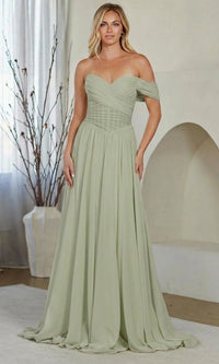 Sage Amelia Couture Long Prom Dress 9097