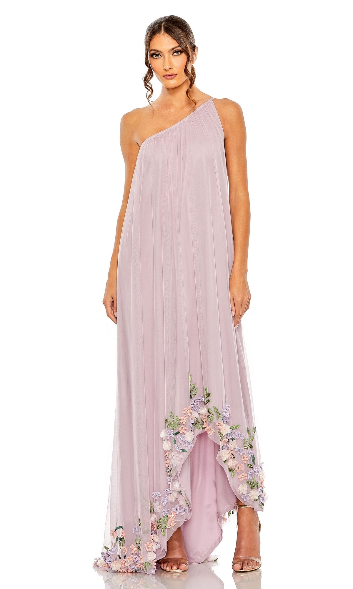 Orchid Multi Mac Duggal Long Formal Dress 9236