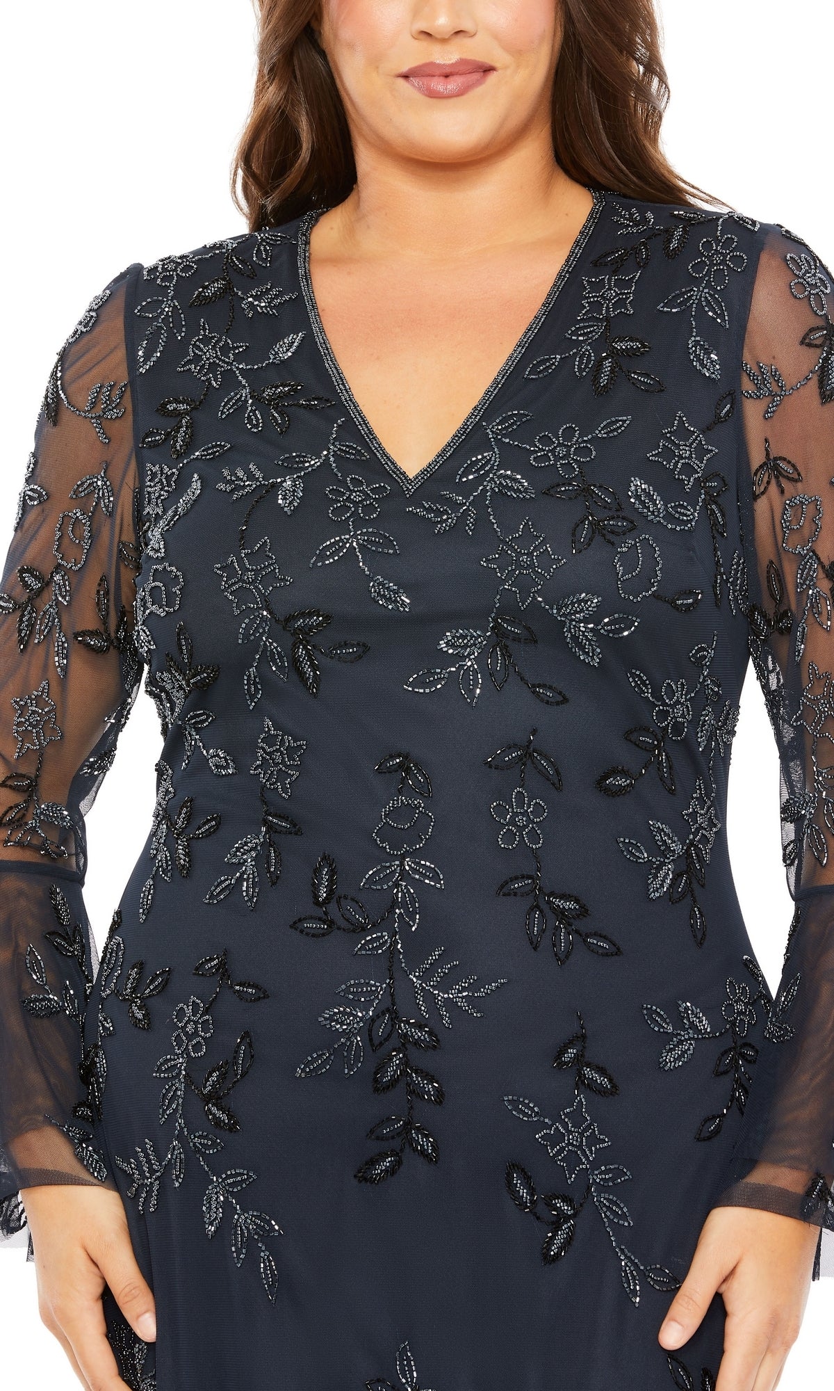 Mac Duggal Long Plus-Size Formal Dress 9239