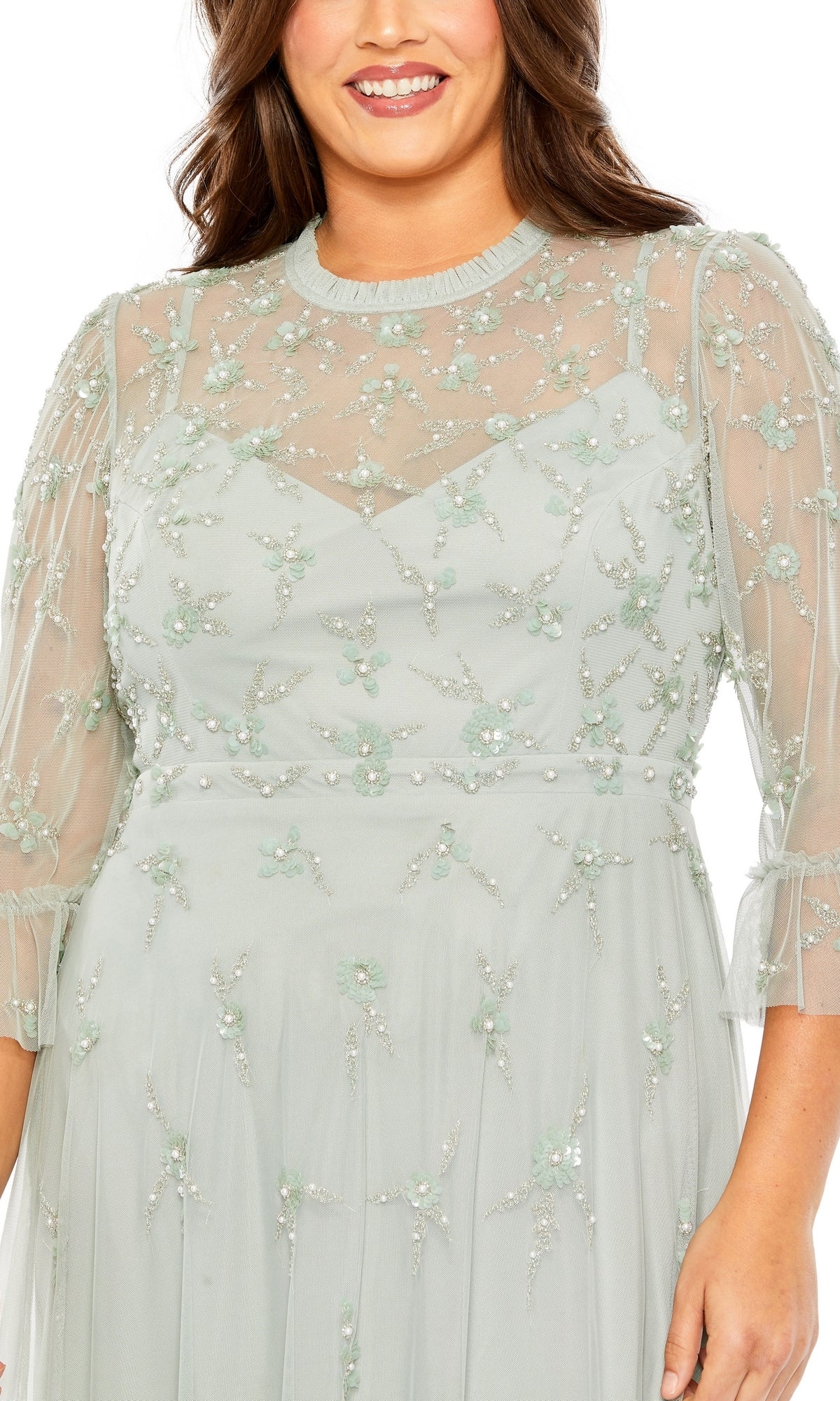 Mac Duggal Long Plus-Size Formal Dress 9263