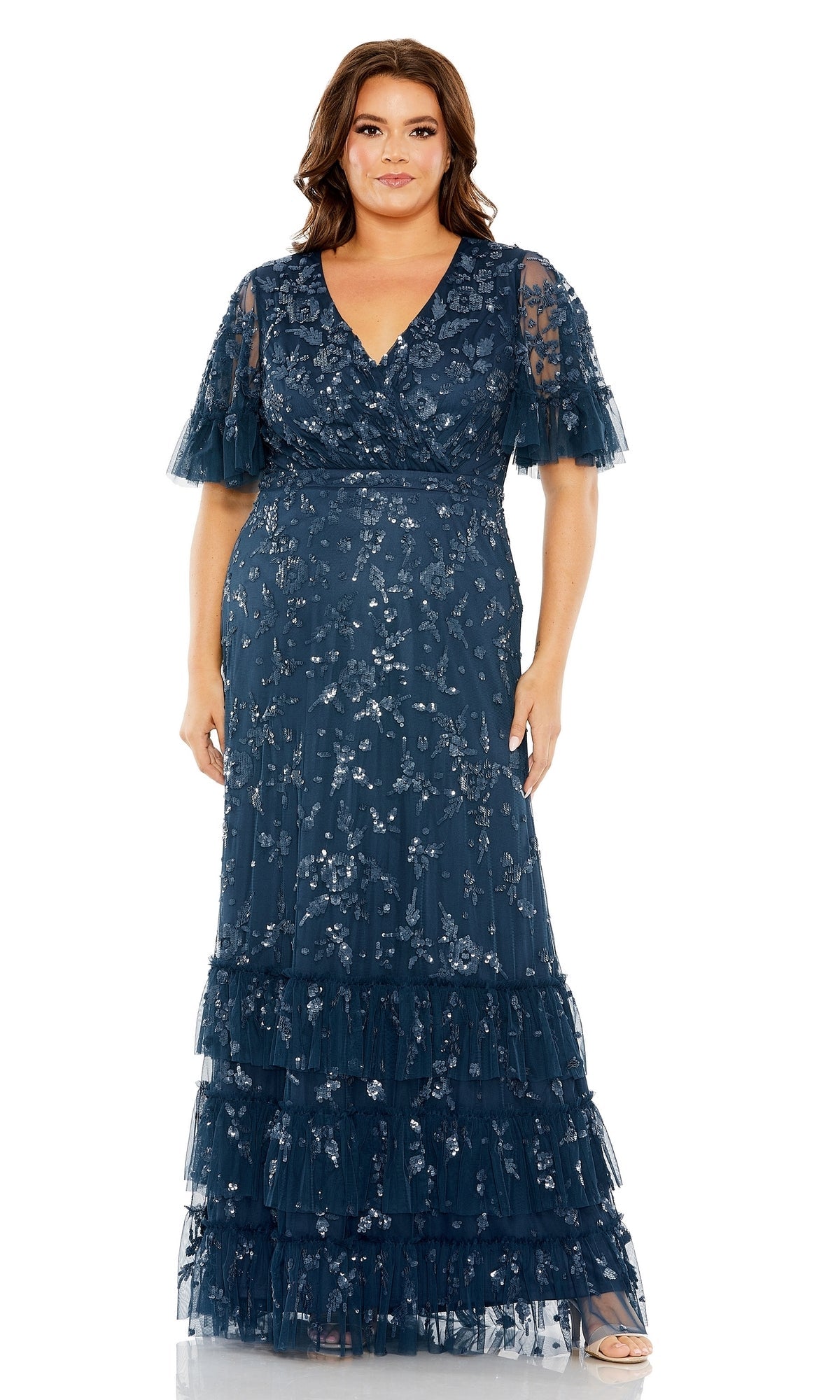 Twilight Mac Duggal Long Plus-Size Formal Dress 9270