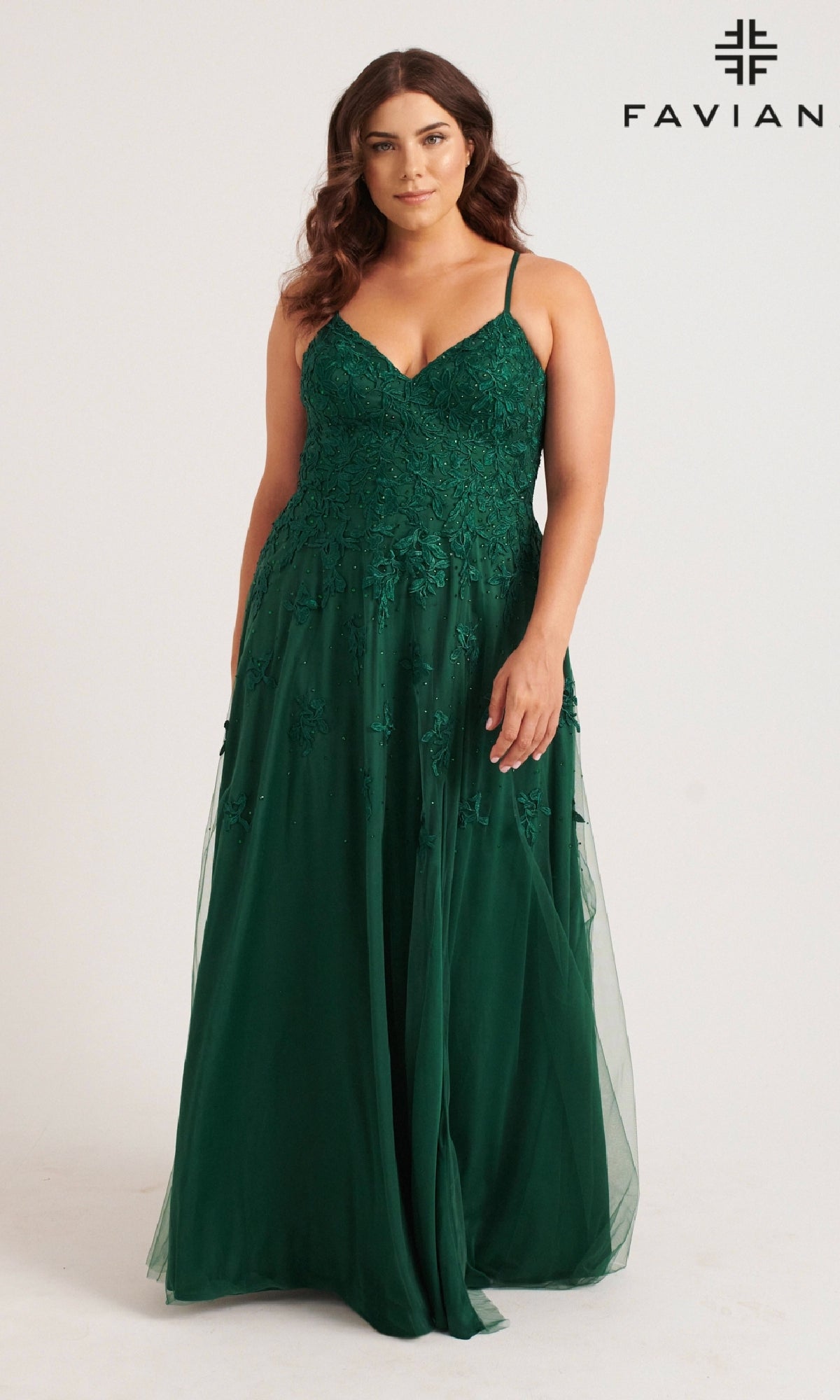 Long Plus-Size Formal Dress 9552 by Faviana Long Plus-Size Formal Dress 9552 by Faviana