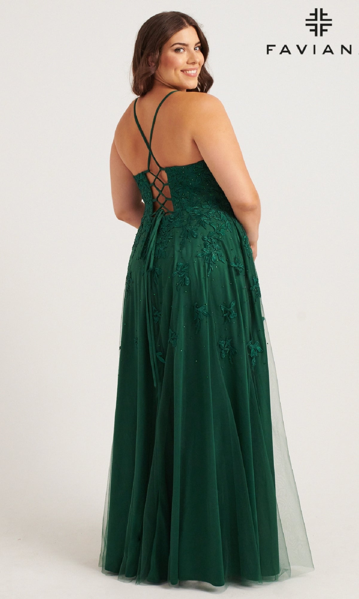 Long Plus-Size Formal Dress 9552 by Faviana Long Plus-Size Formal Dress 9552 by Faviana