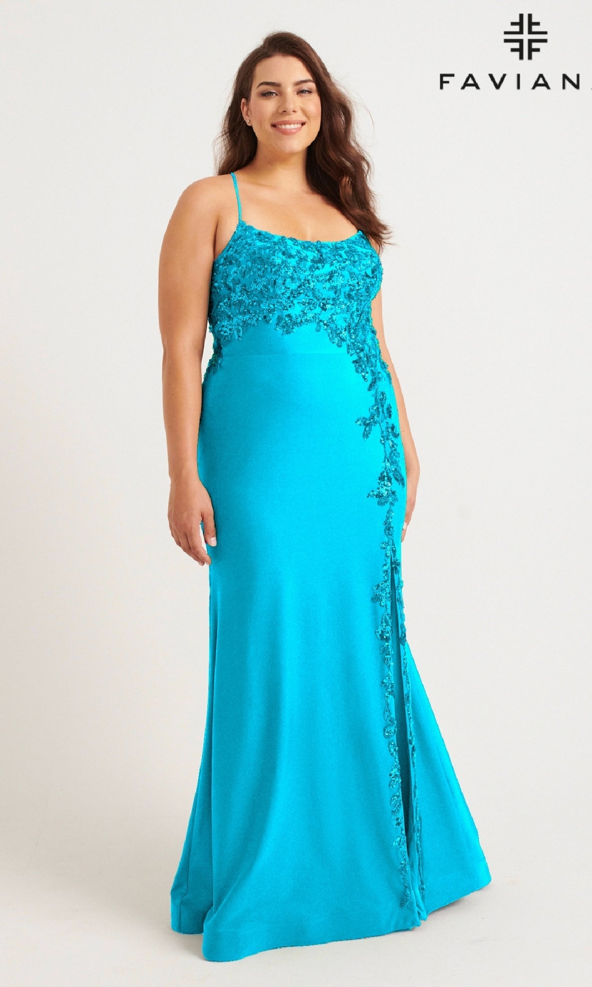 Faviana 9570 Prom Dress - Sky Blue | NewYorkDress Faviana 9570 Prom Dress - Sky Blue | NewYorkDress
