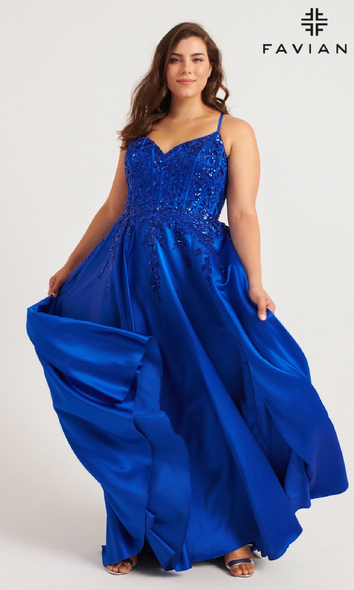 Long Plus-Size Formal Dress 9575 by Faviana Long Plus-Size Formal Dress 9575 by Faviana