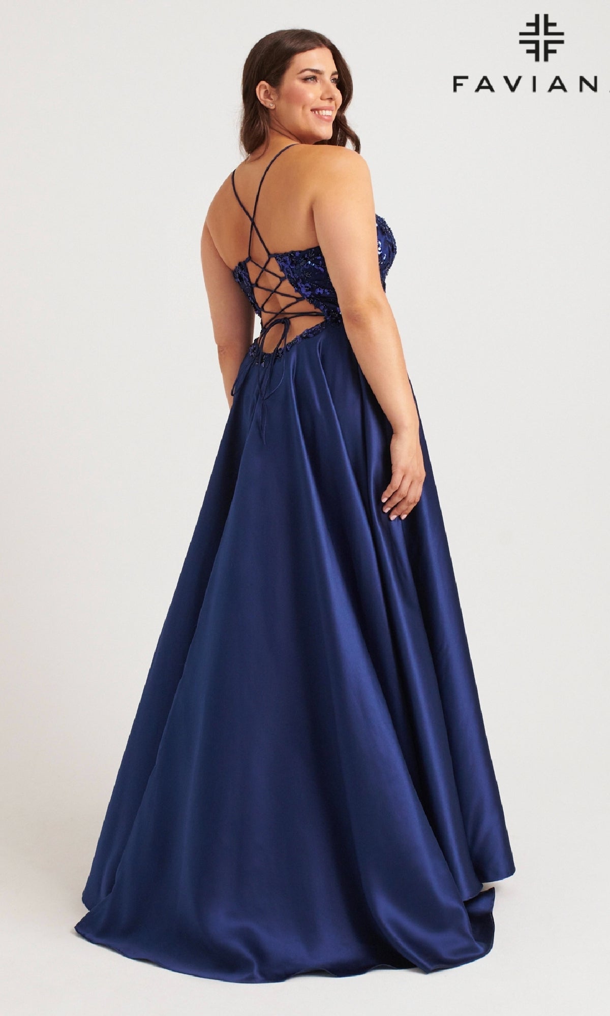 Faviana 9578 Long Plus-Size Prom Dress - PromGirl Ruby / 24W Faviana 9578 Long Plus-Size Prom Dress - PromGirl Ruby / 24W