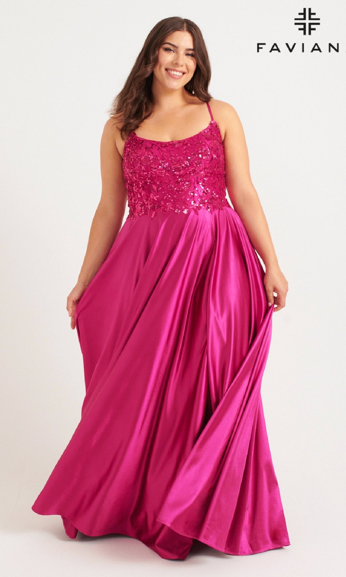 Long Plus-Size Formal Dress 9582 by Faviana Long Plus-Size Formal Dress 9582 by Faviana