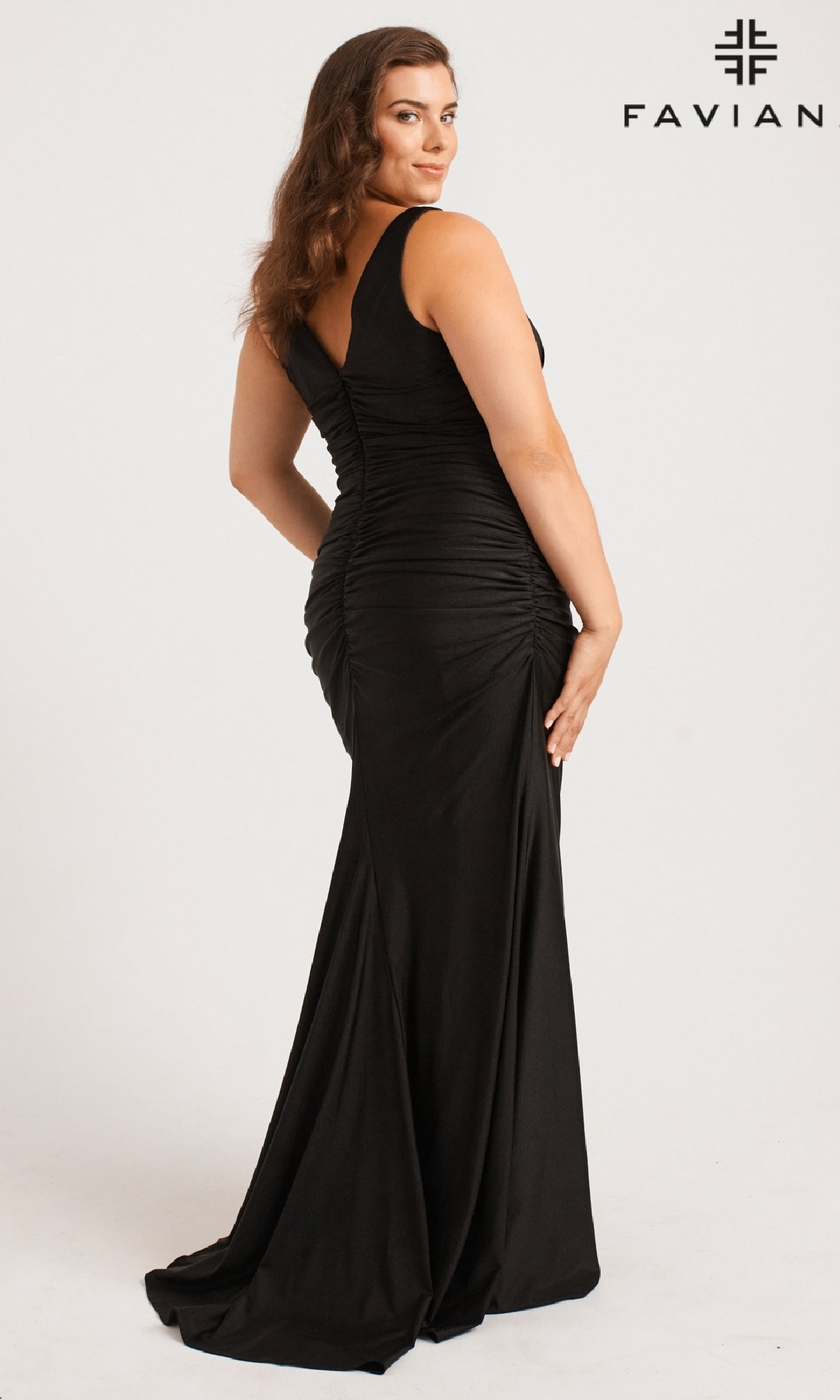 Faviana Long Plus-Size Formal Dress 9584
