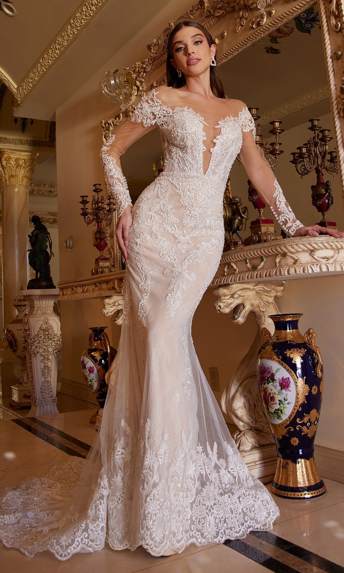 Ladivine Long Wedding Dress A1022