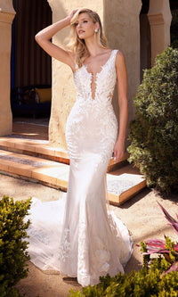 Off White Ladivine Long Wedding Dress A1072W