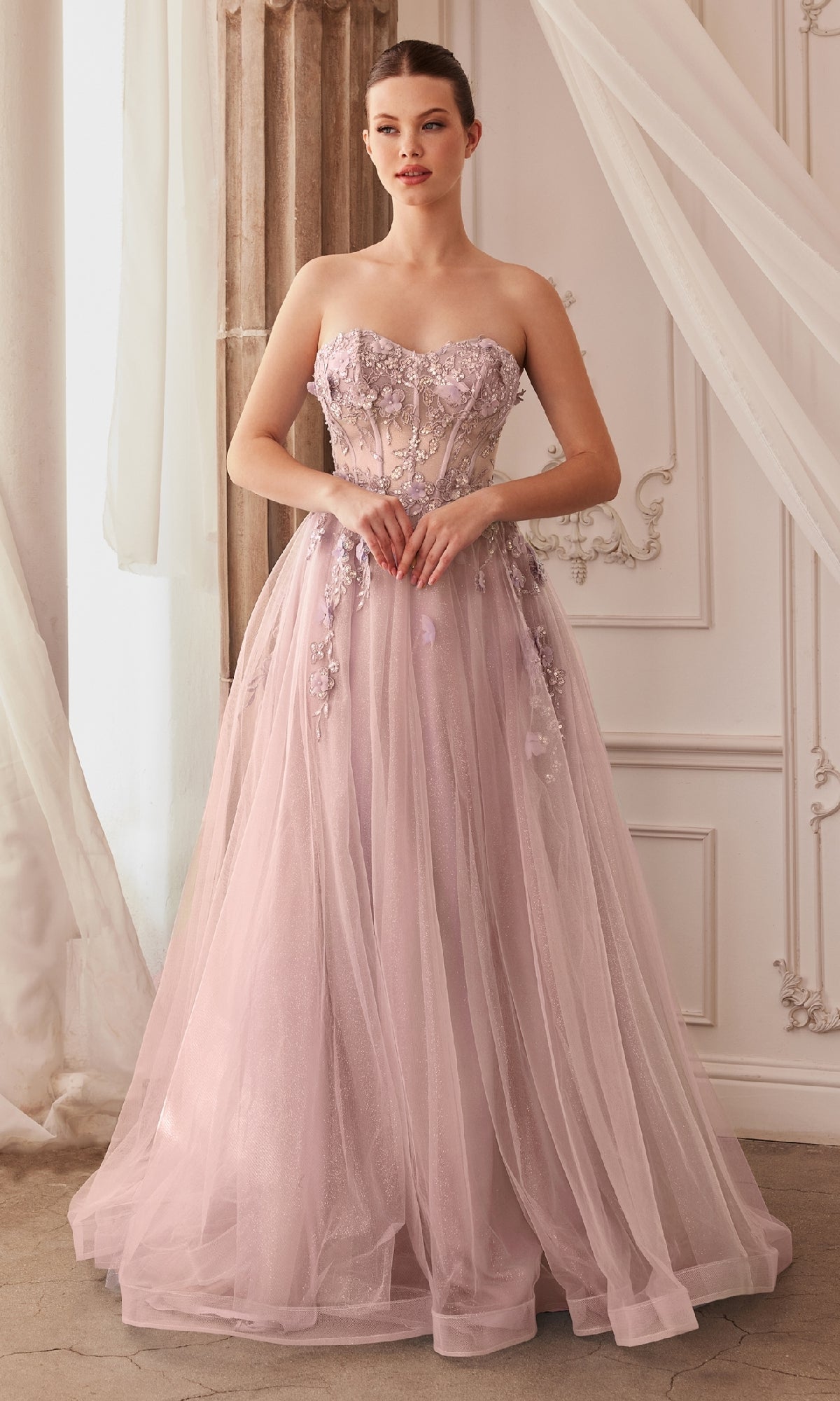 Tea Rose Andrea & Leo Long Formal Dress A1108