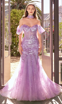 Lavender Andrea and Leo Long Formal Dress A1354