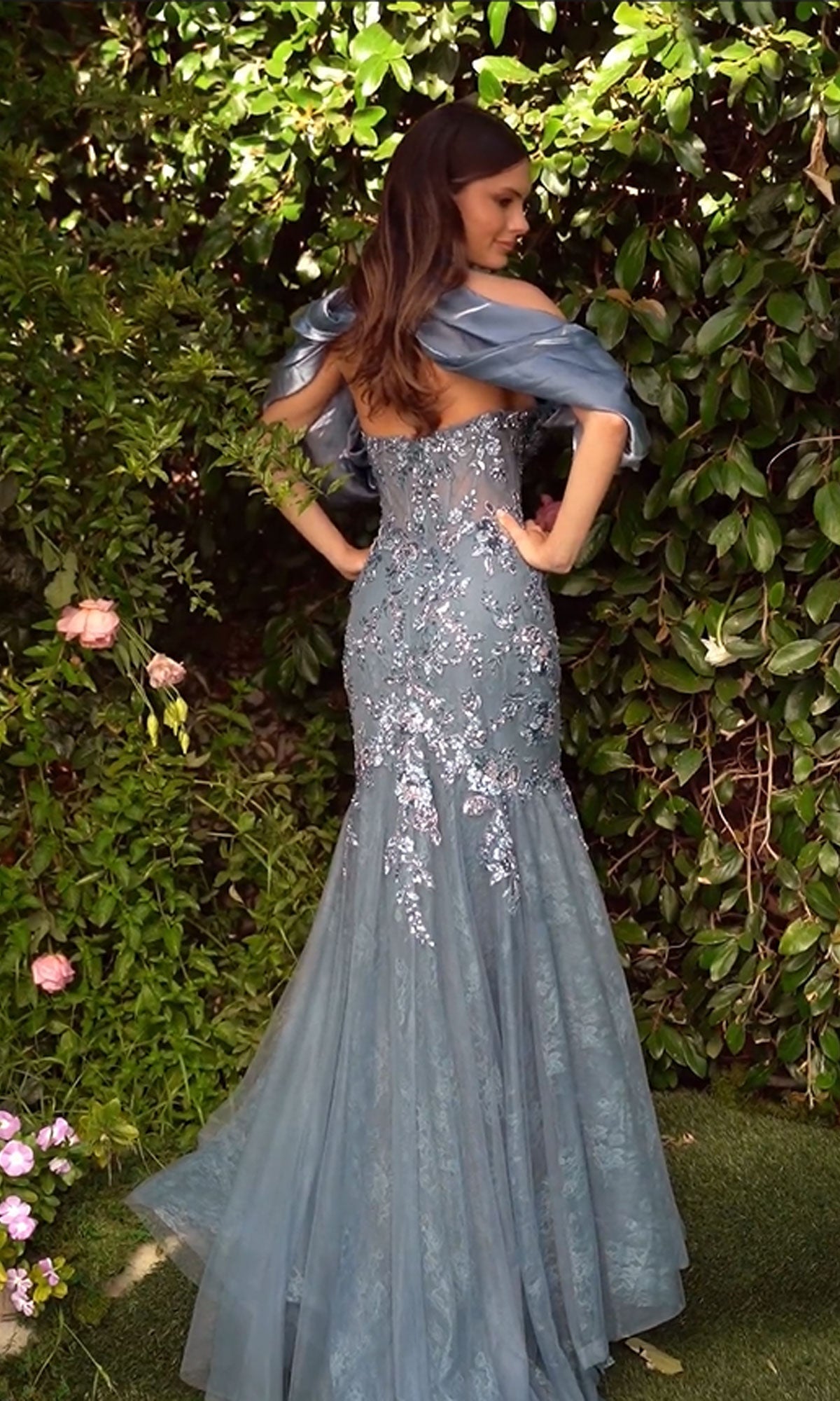Andrea and Leo Long Formal Dress A1354