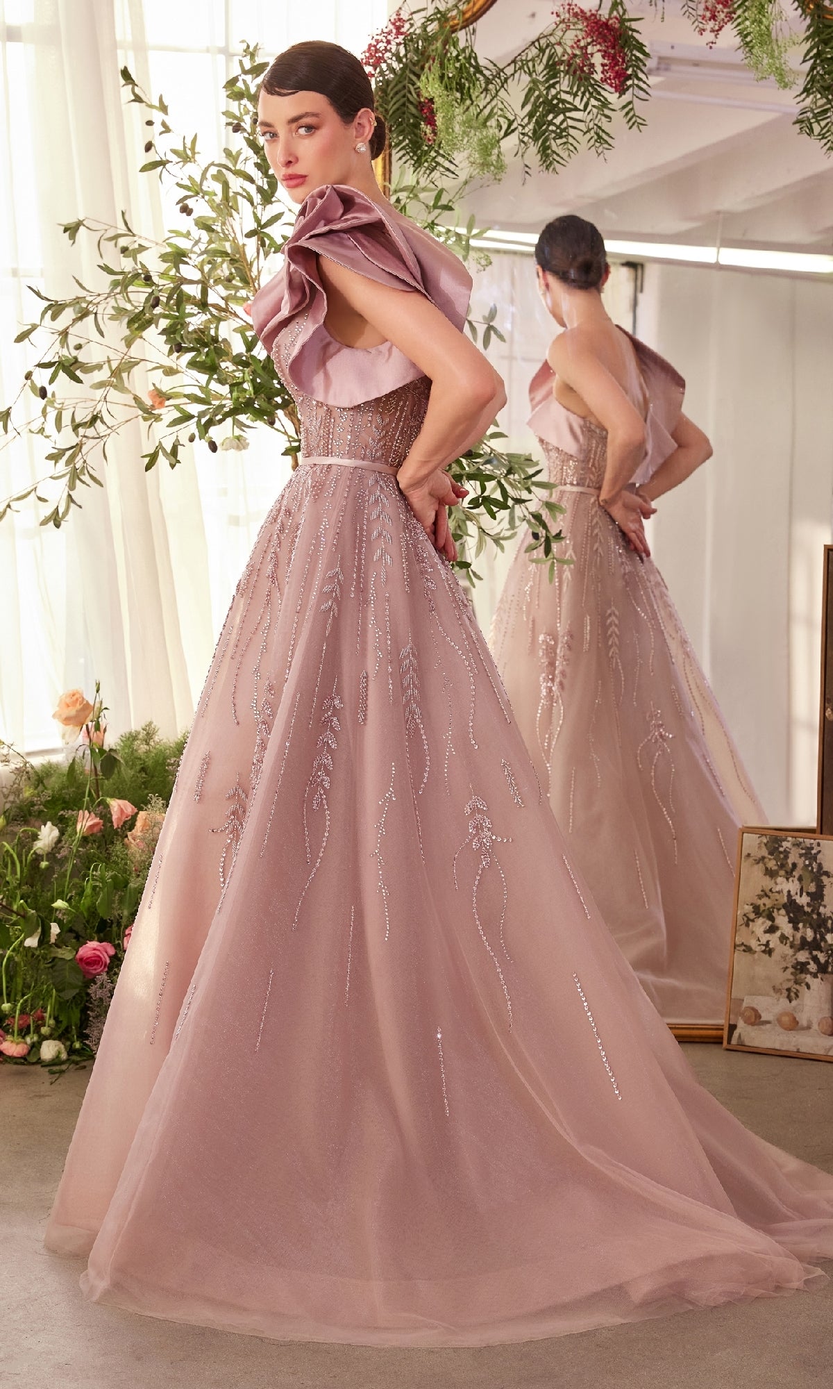 mauve formal dresses Dave and Johnny 11140 Mauve Prom Dress