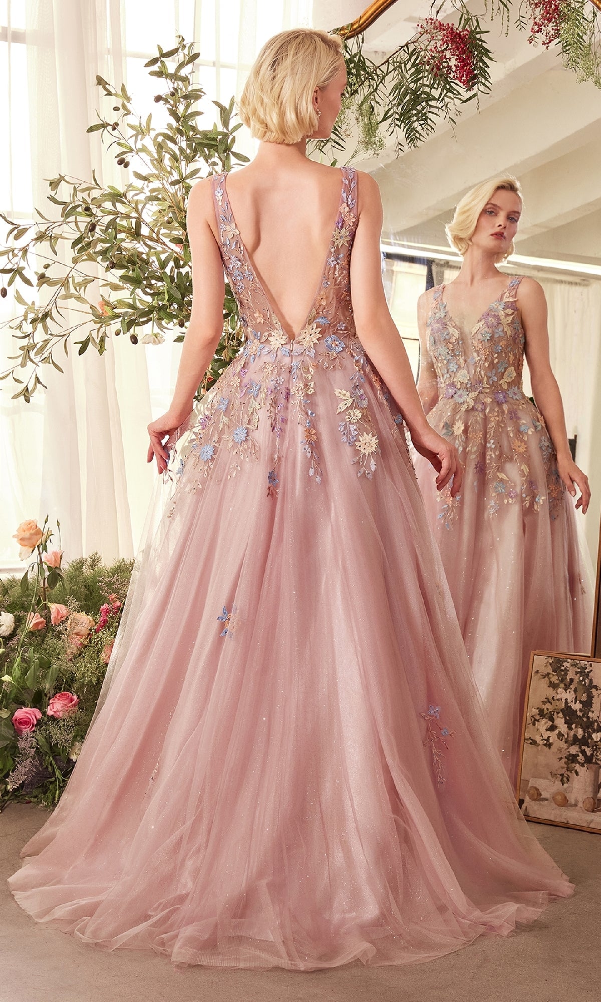 Andrea and Leo Long Formal Dress A1394 Mauve / 2