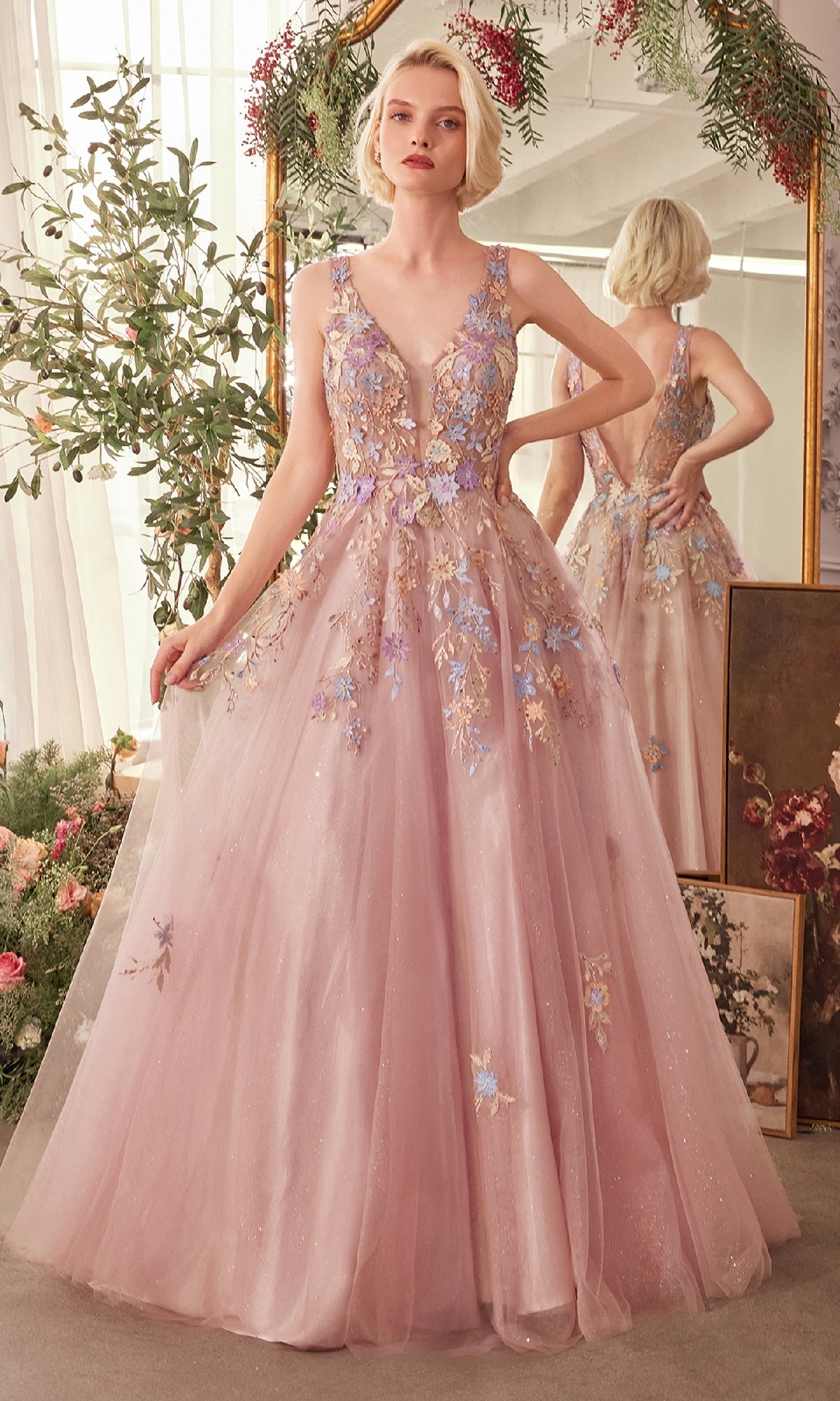 Andrea and Leo A1394 Prom Dress - Mauve | NewYorkDress Andrea and Leo A1394 Prom Dress - Mauve | NewYorkDress