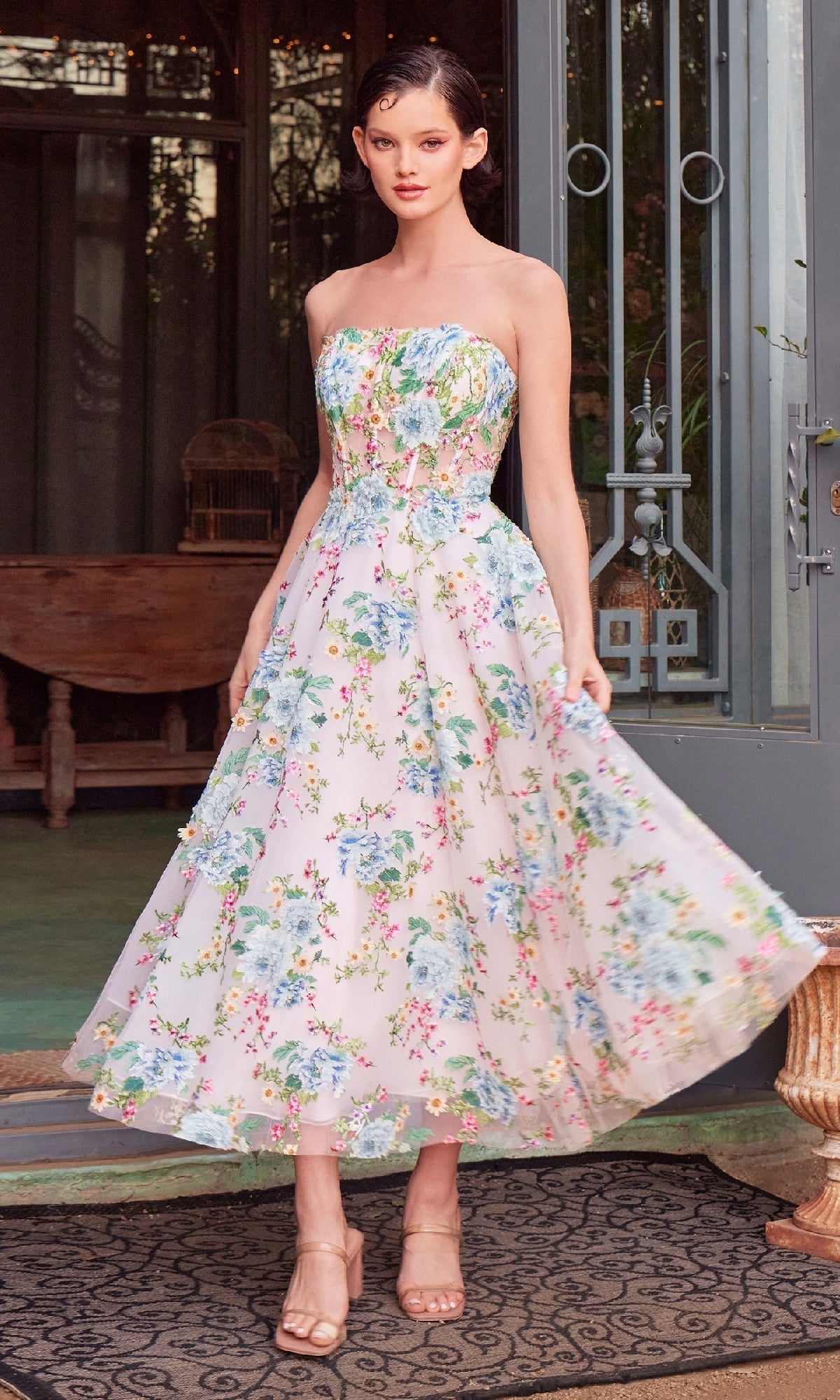 Andrea and Leo Long Formal Dress A1406