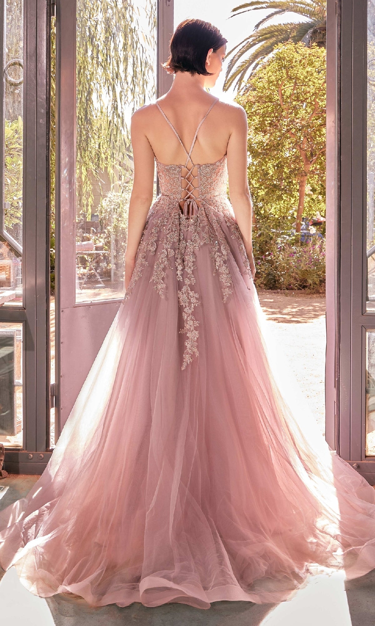 formal dresses rose Long Dress A1416 by Andrea and Leo Dusty / 6 Color:AZALEA-PINK None Closure satin ball gown Women's Wide-Leg Pants |