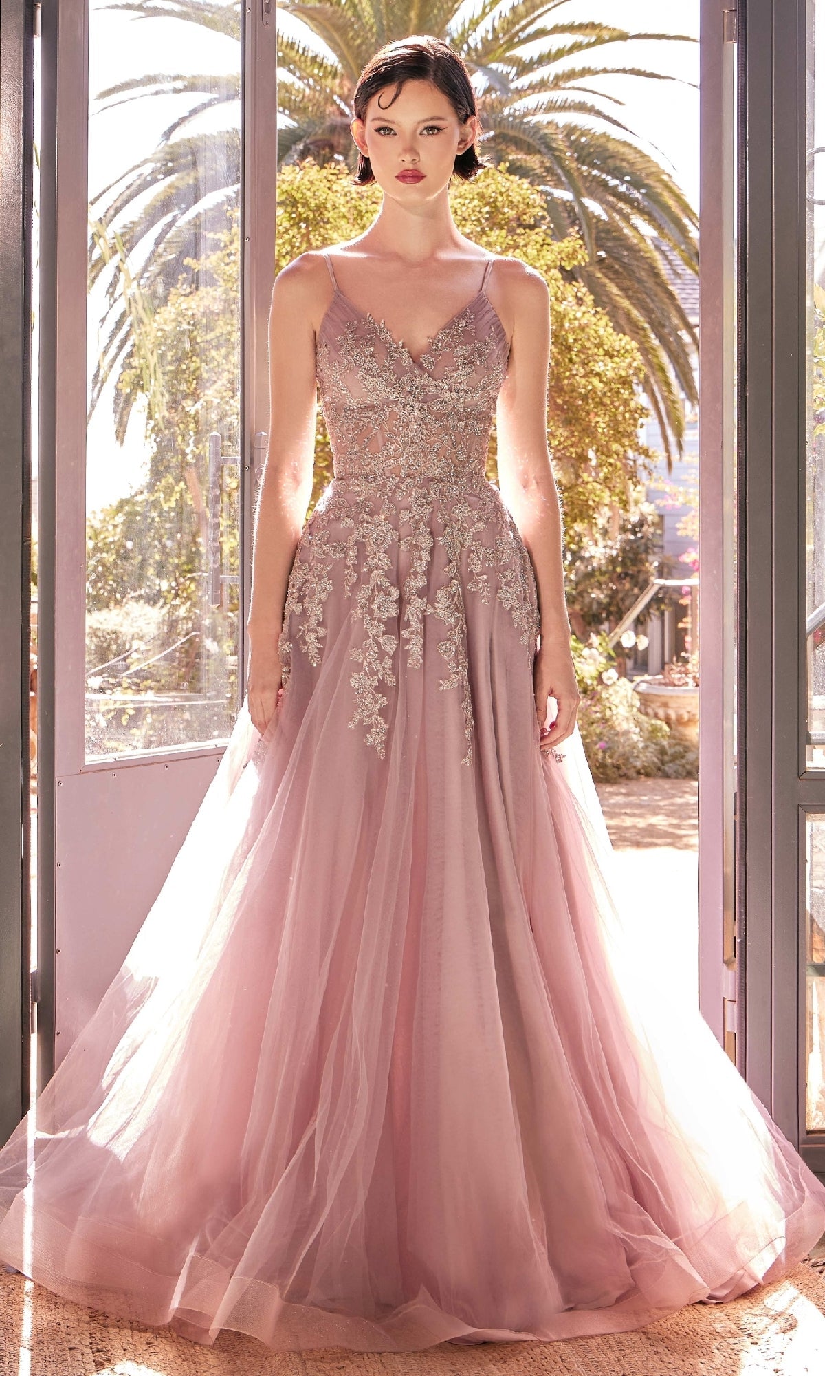Long Formal Dress A1416 by Andrea and Leo Dusty Rose / 16 Long Formal Dress A1416 by Andrea and Leo Dusty Rose / 16