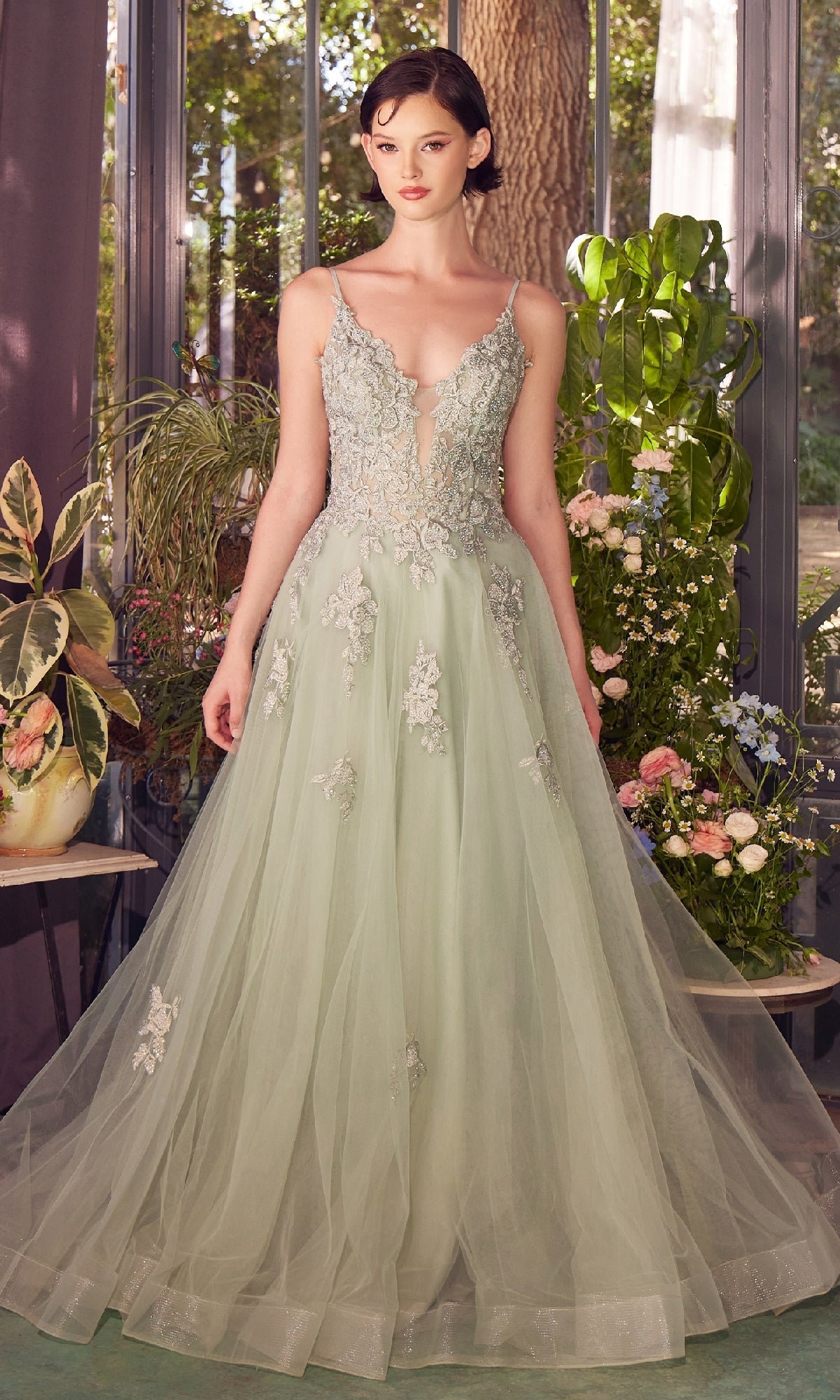 Sage Andrea and Leo Long Formal Dress A1417