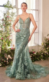 Sage Andrea and Leo Long Formal Dress A1421