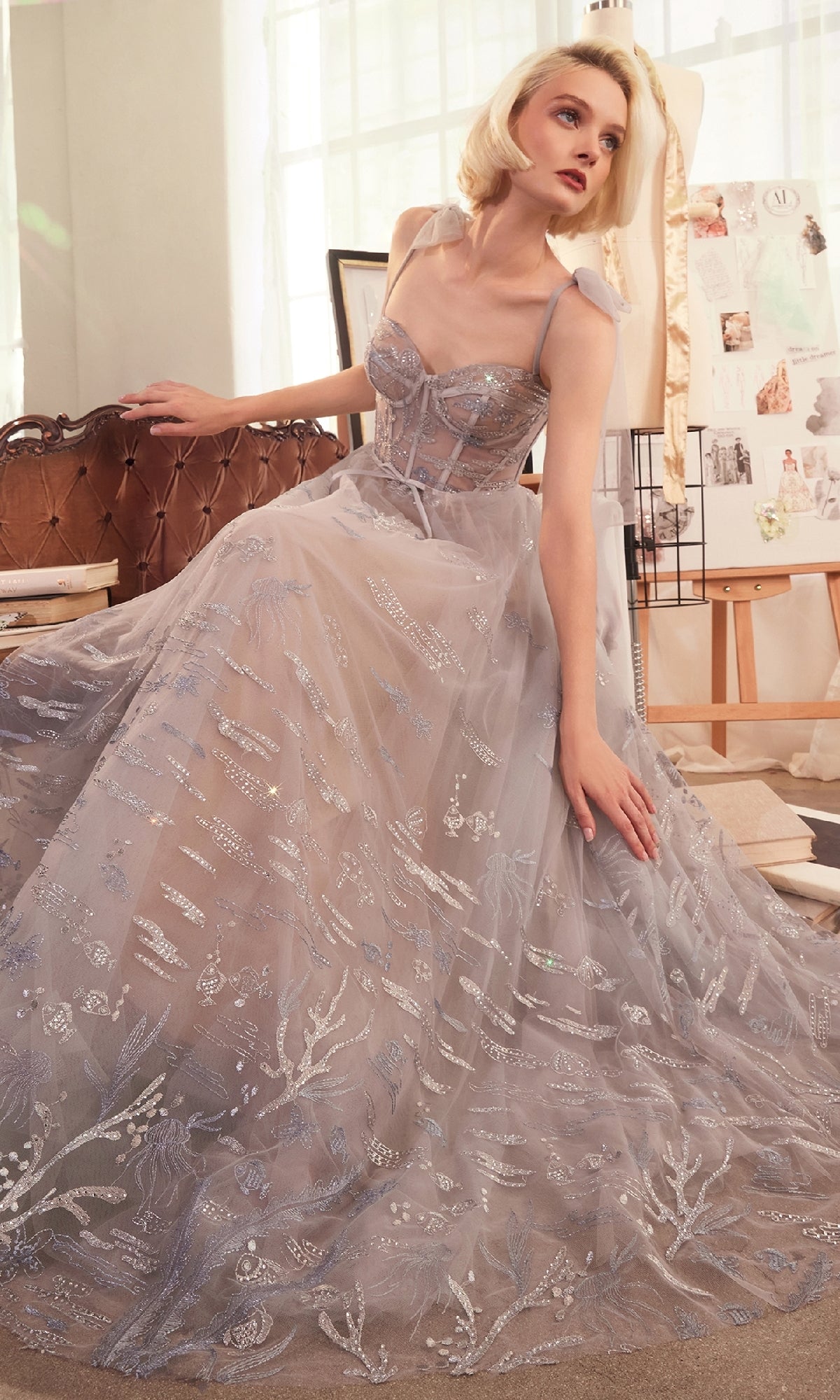 Andrea and Leo Long Formal Dress A1458