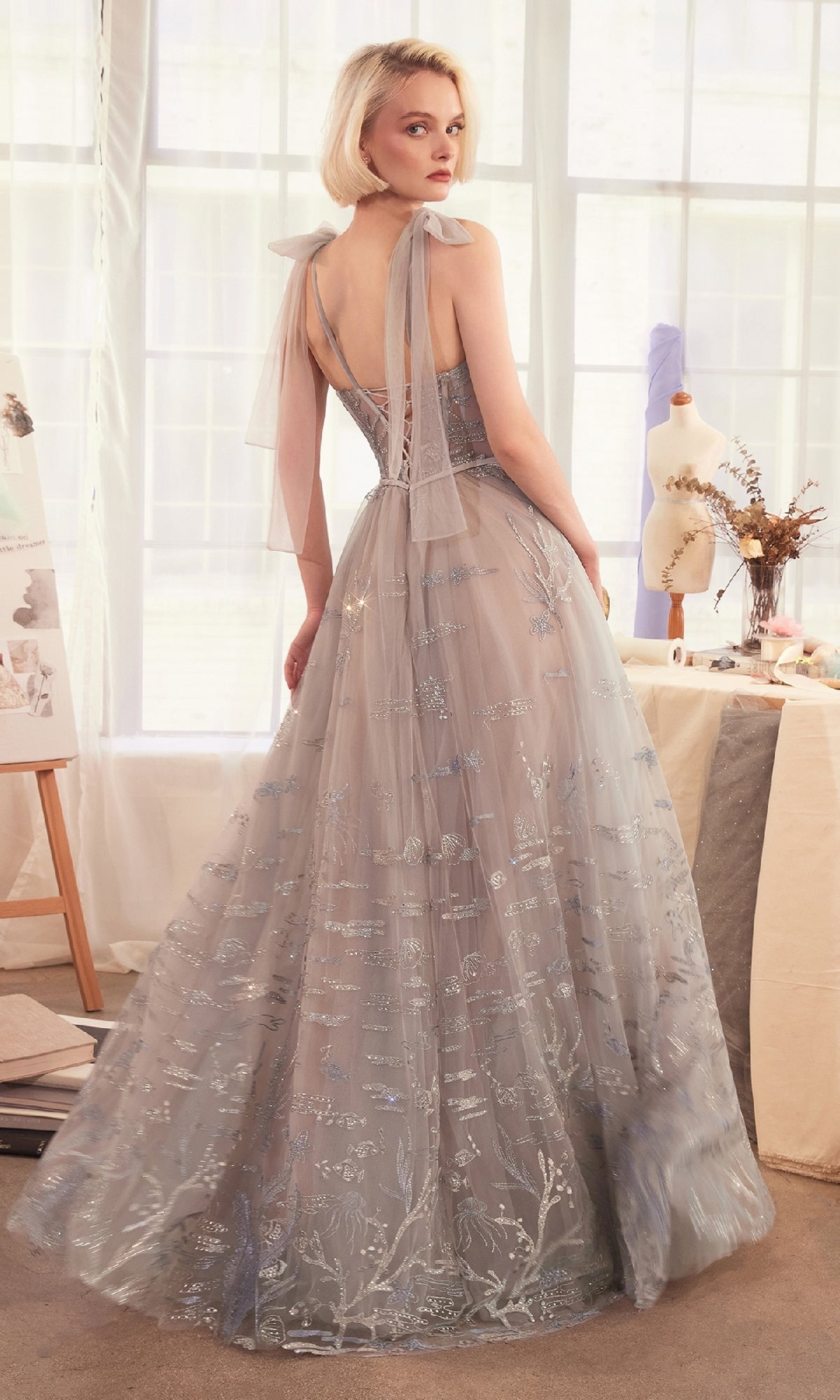 Andrea and Leo Long Formal Dress A1458