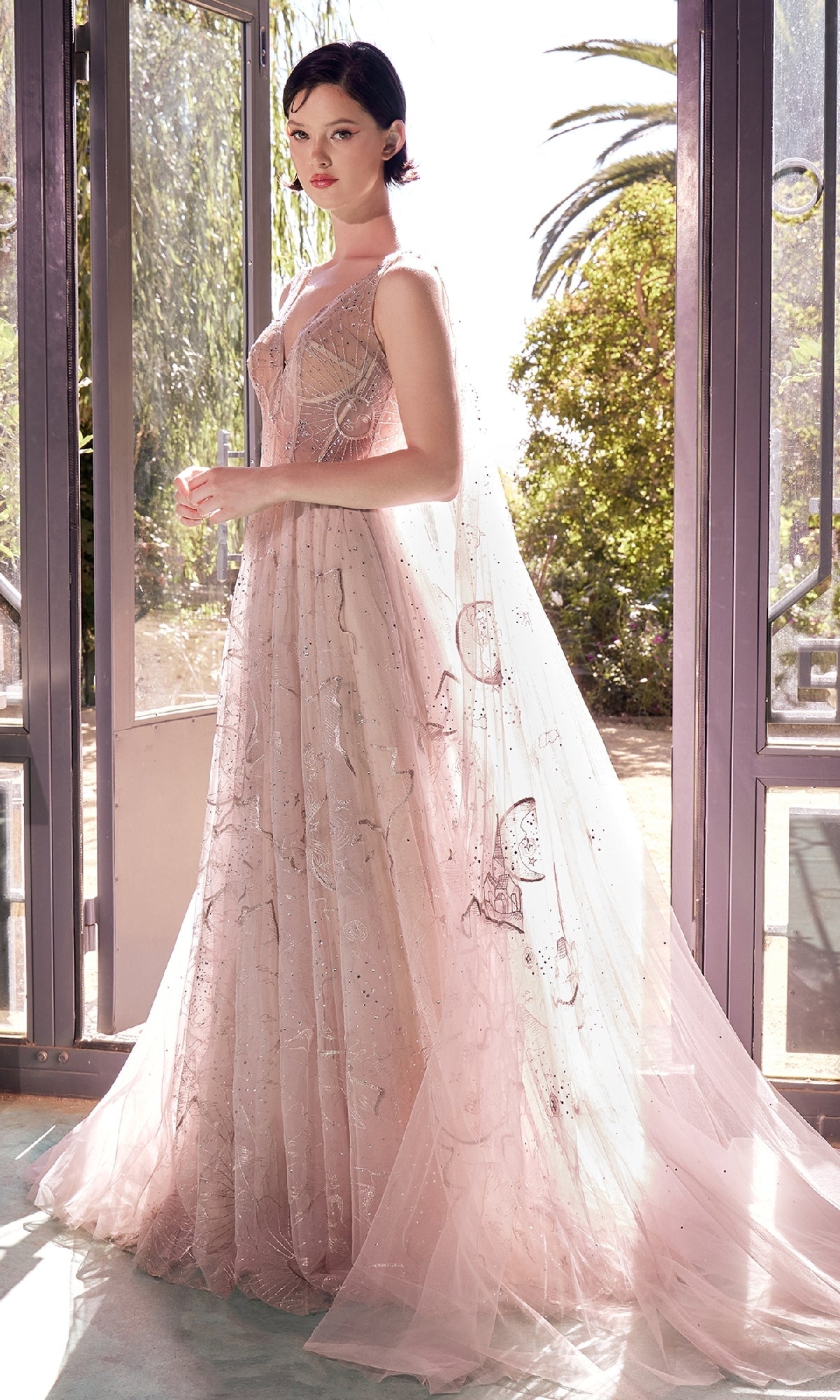 Andrea and Leo Long Formal Dress A1459