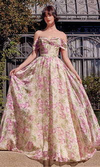Pink Andrea and Leo Long Formal Dress A1466