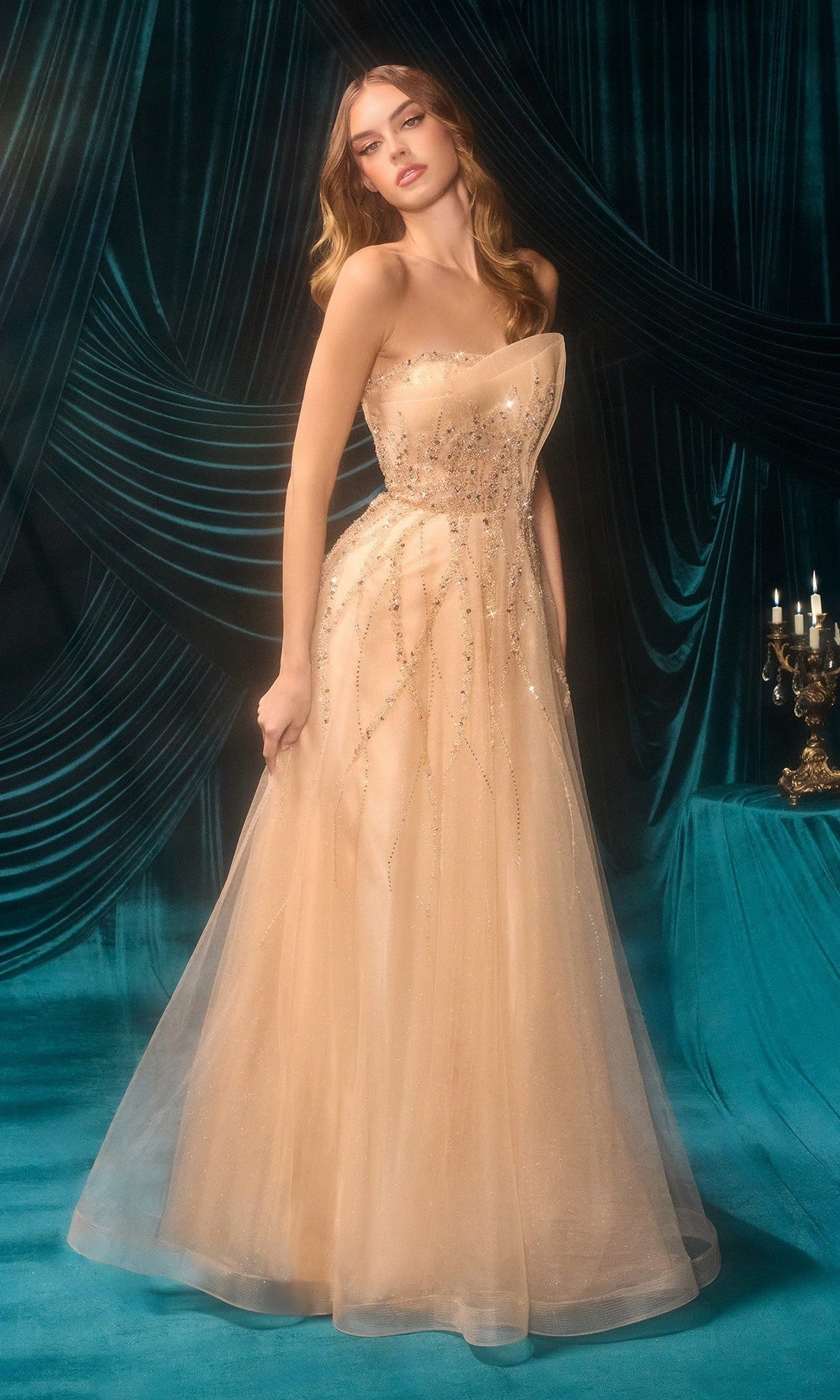 Andrea and Leo Long Formal Dress A1491 - Image