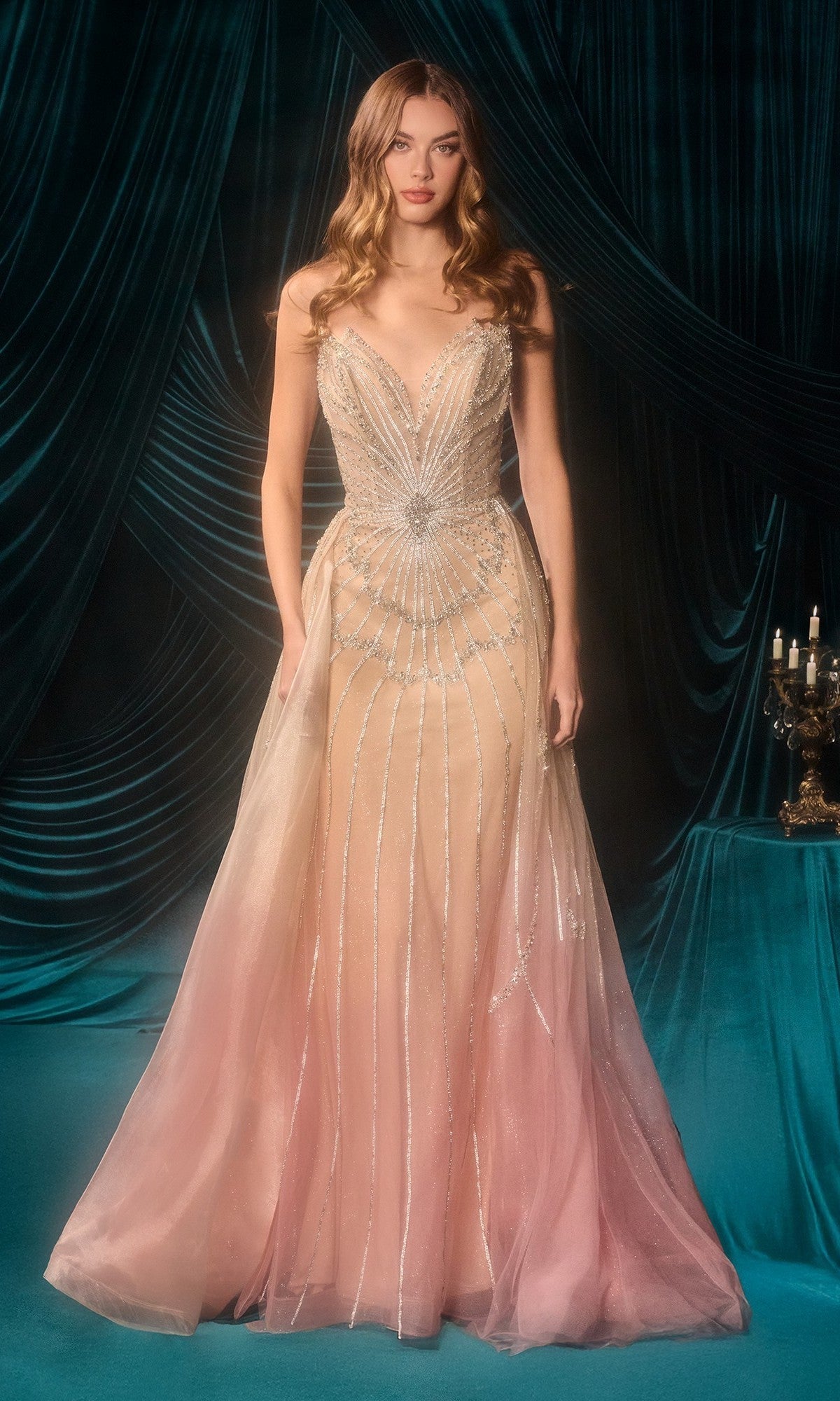 Andrea and Leo Long Formal Dress A1508 - Image