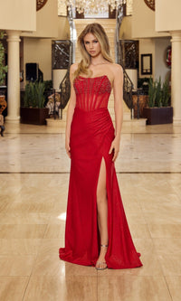 Red Nox Anabel Long Prom Dress a1739 - Image