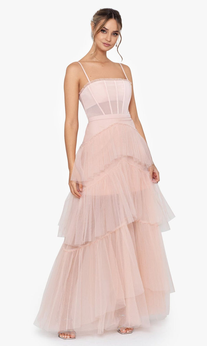 Blush Formal Long Dress A24201 by Betsy and Adam