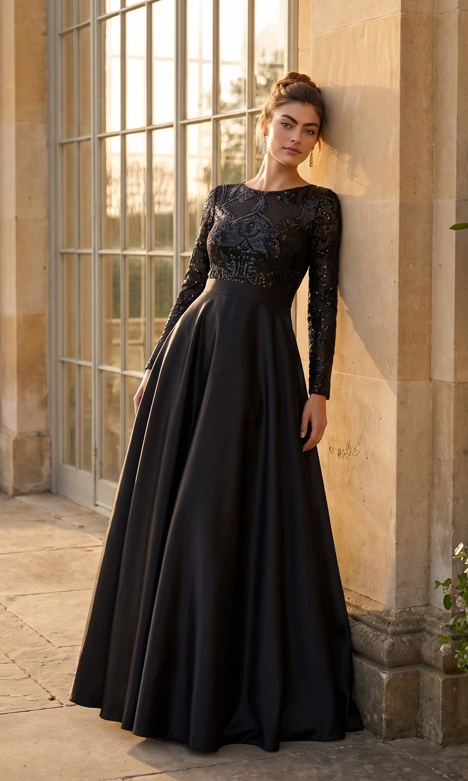 Betsy & Adam Long Formal Dress A24905