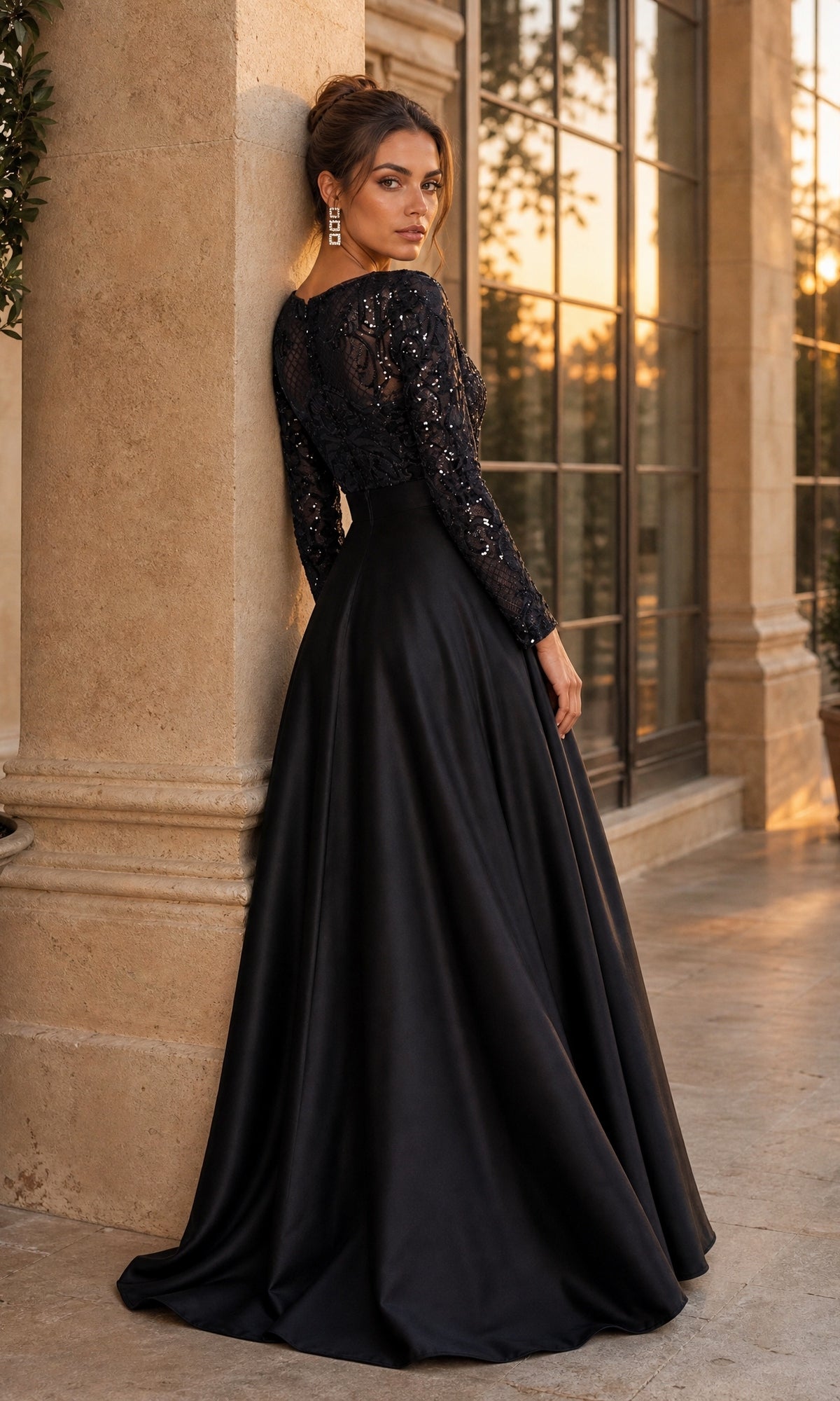Betsy & Adam Long Formal Dress A24905