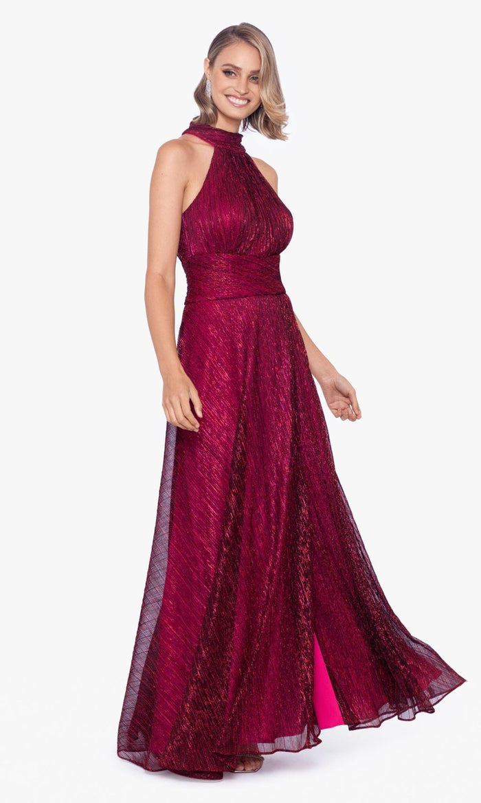 Red Formal Long Dress A24948 by Betsy and Adam