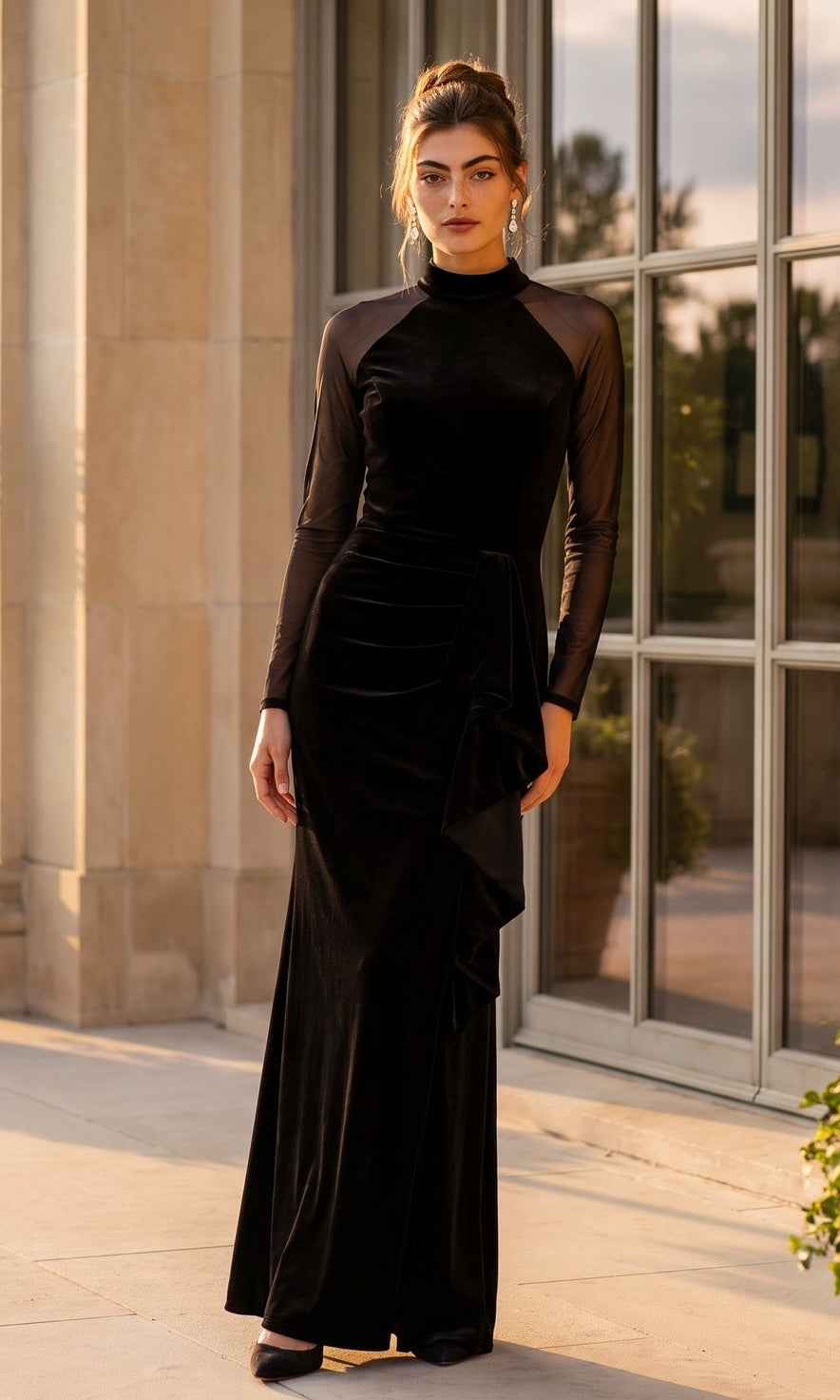 Betsy & Adam Long Formal Dress A25351