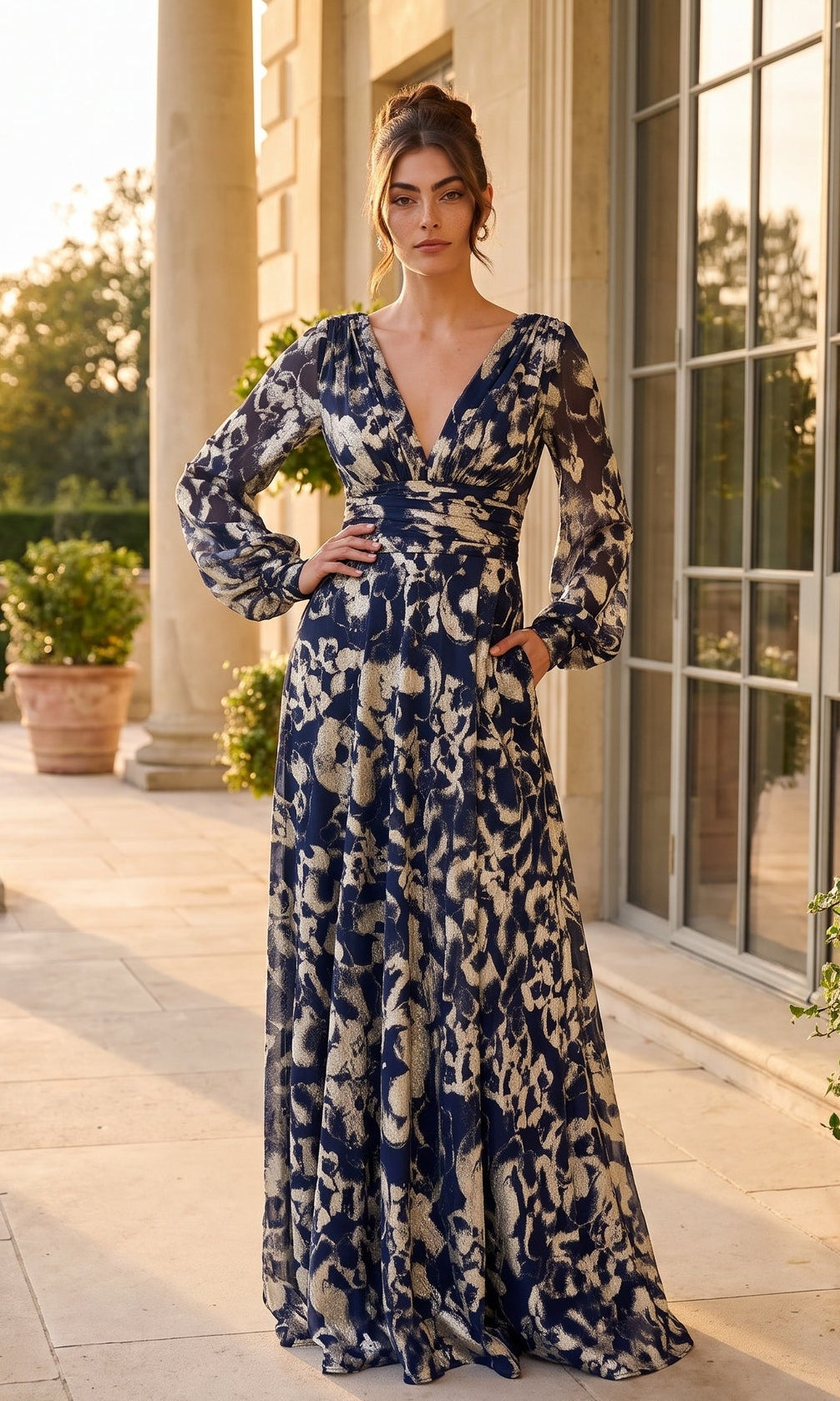 Betsy & Adam Long Formal Dress A26583