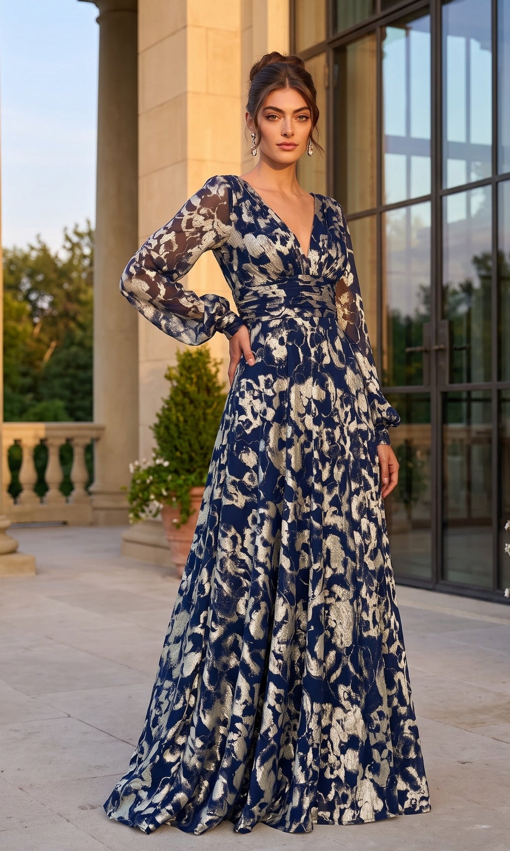 Betsy & Adam Long Formal Dress A26583