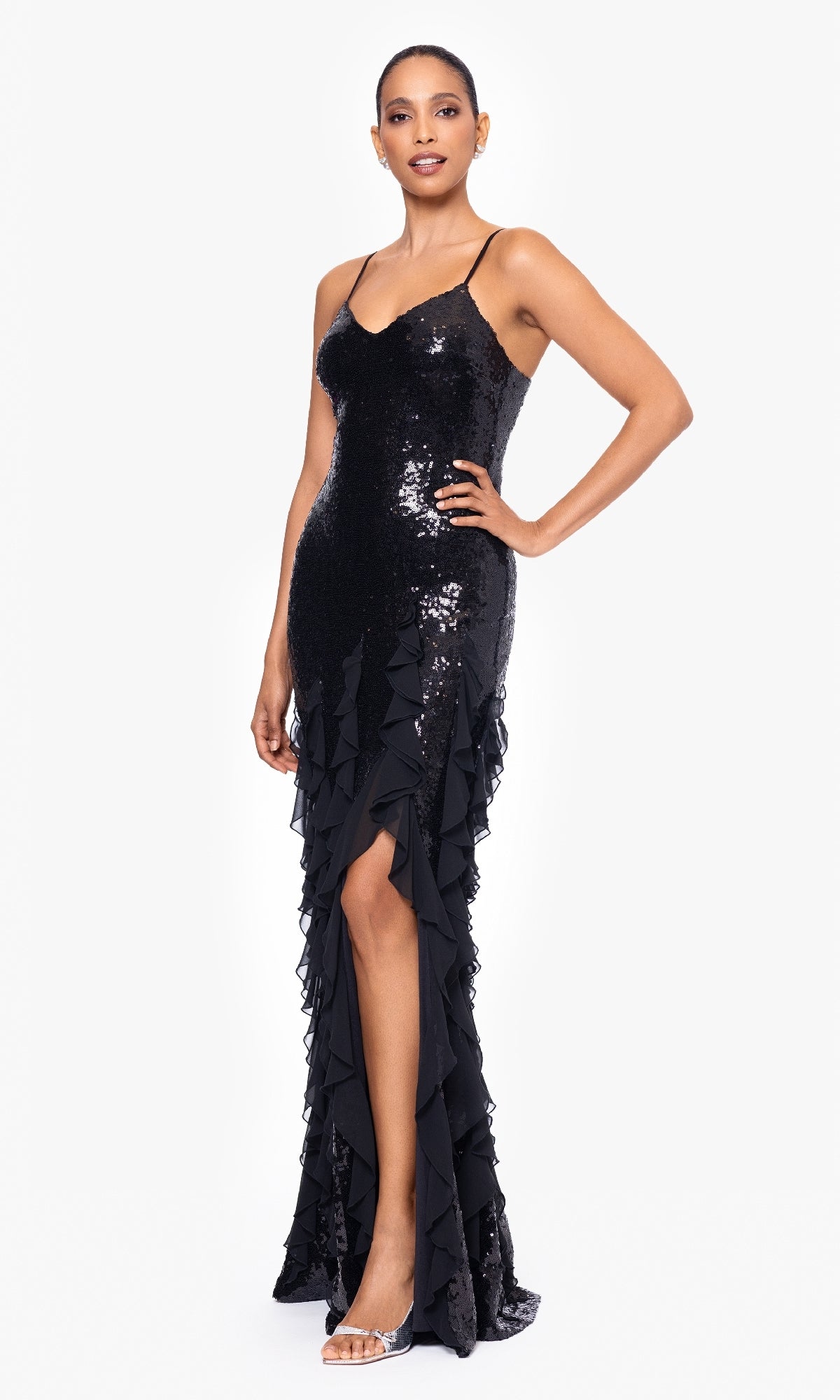 Betsy and Adam Long Formal Dress a26805