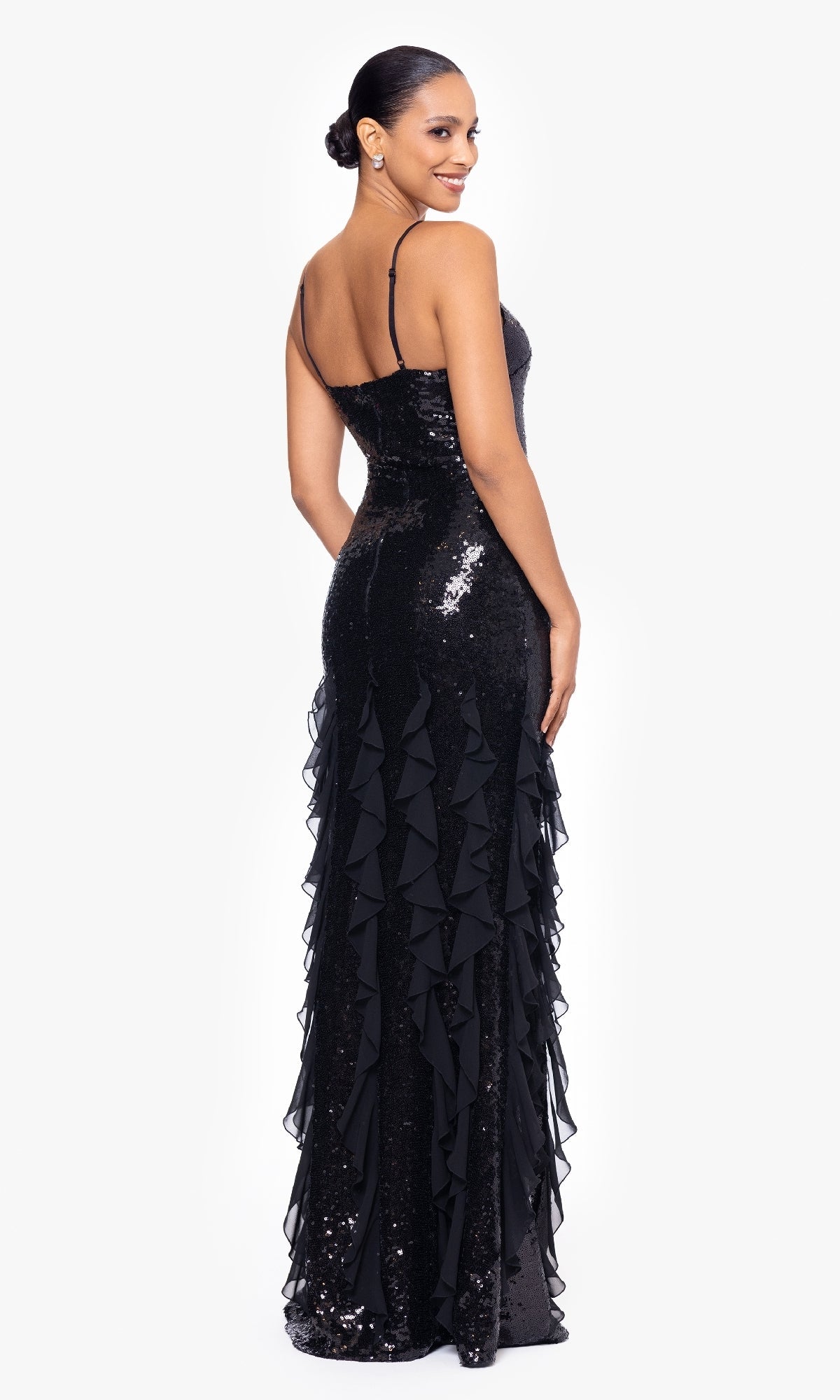Betsy and Adam Long Formal Dress a26805
