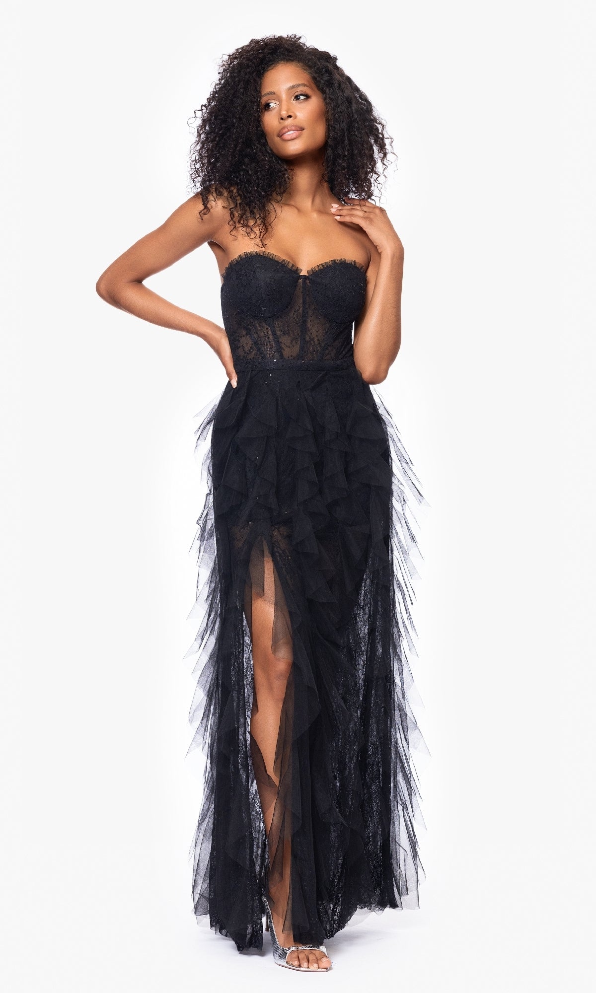 Betsy and Adam Long Formal Dress a26845