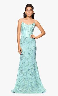 Betsy and Adam Long Formal Dress a26885