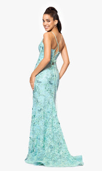 Betsy and Adam Long Formal Dress a26885
