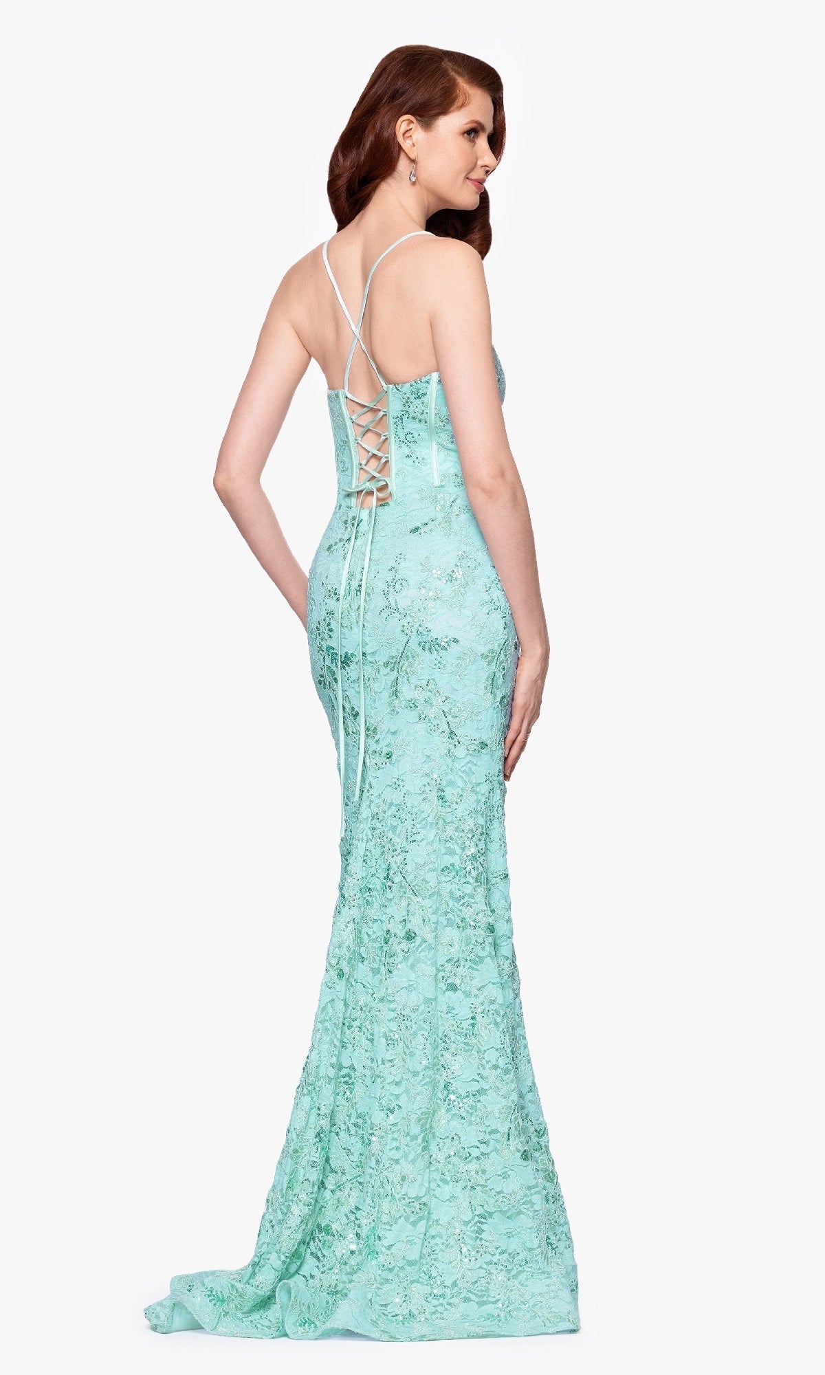 Betsy and Adam Long Formal Dress a26885