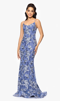 Betsy and Adam Long Formal Dress a26917