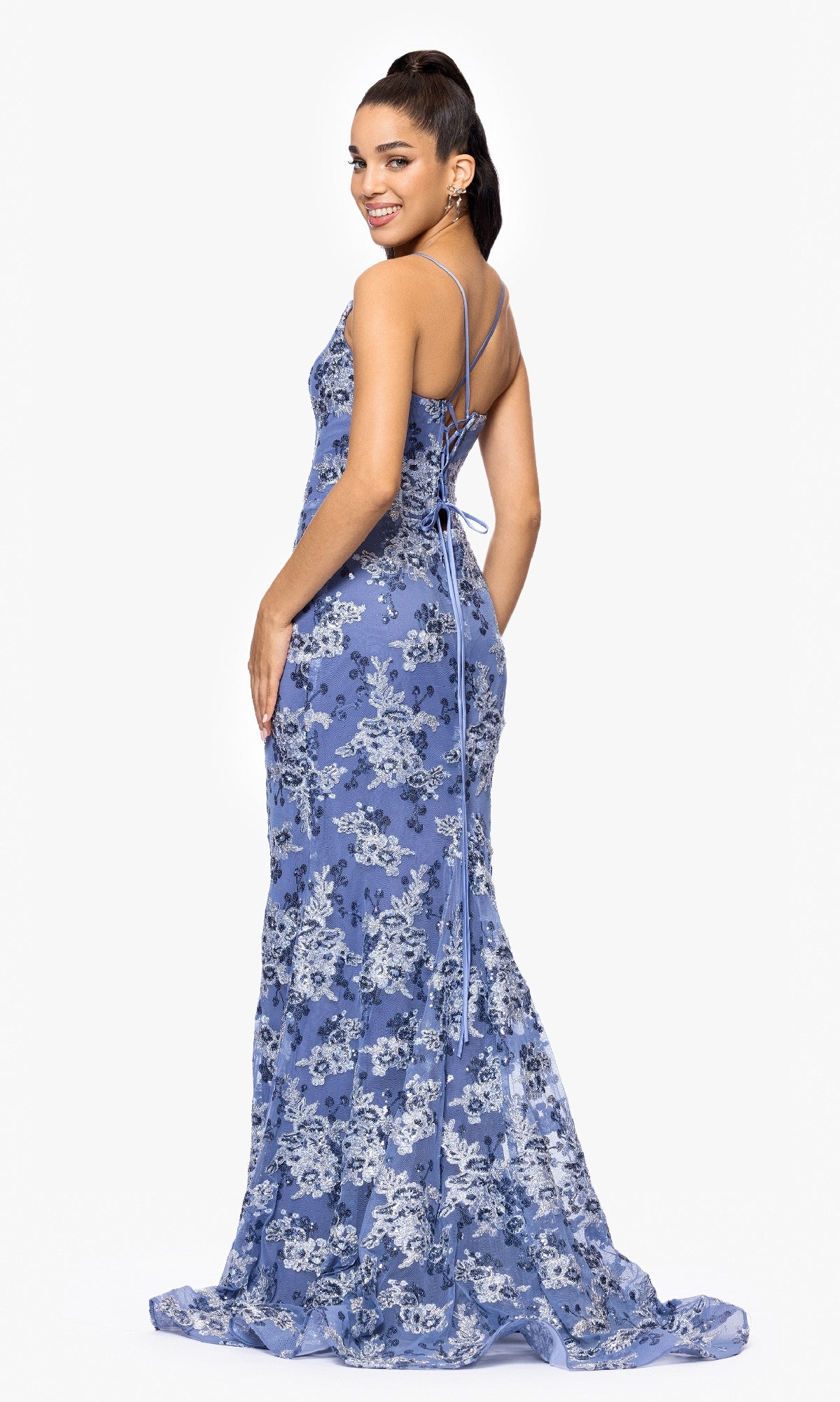Betsy and Adam Long Formal Dress a26917