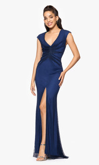 Betsy and Adam Long Formal Dress a26963